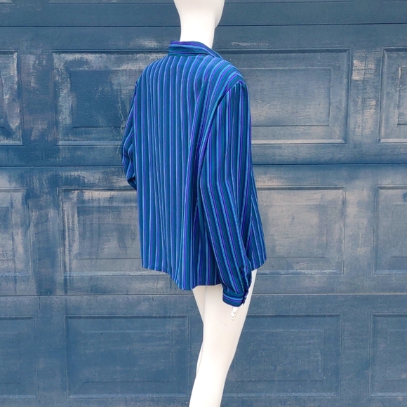 KORET LADIES MULTI-COLOR  STRIPPED BLOUSE/TOP (Plus Size 16) - Picture 4 of 17